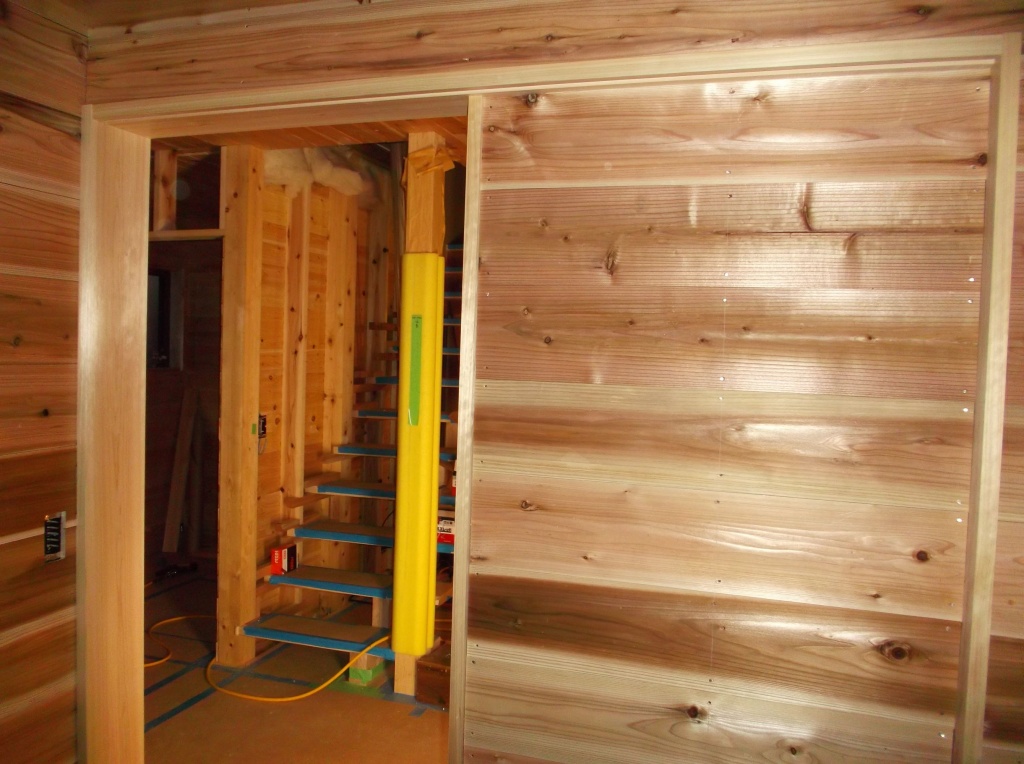 洗面所はサワラの木 スタッフブログ 自然素材の家 国産材の建築 フォレストブレス 茨城県 石岡市の工務店