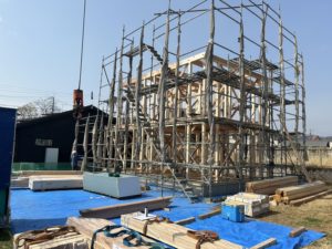 3月27日に上棟したつくば市Ａさんの家