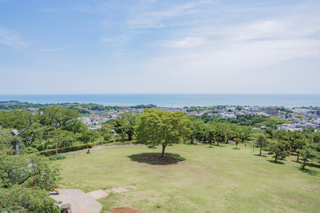 海と山がある場所