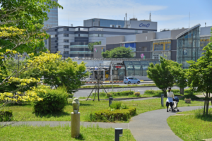 自然と都市機能が共存するつくば市
