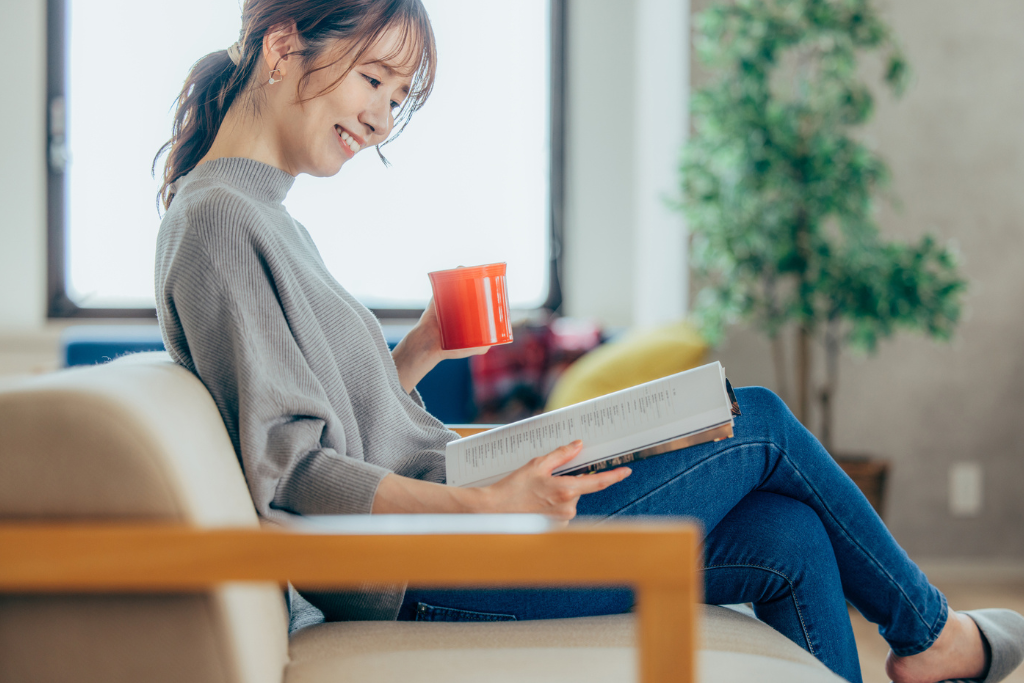 読書しながらスローライフを楽しむ